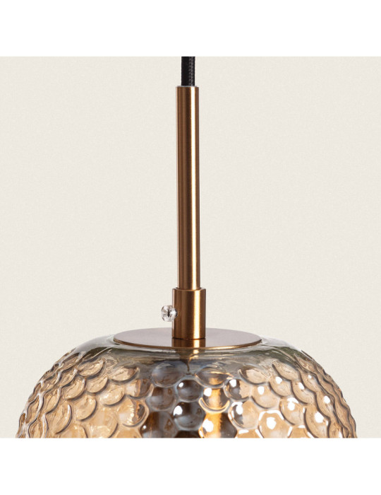 Suspension Métal et Verre Large Bernie