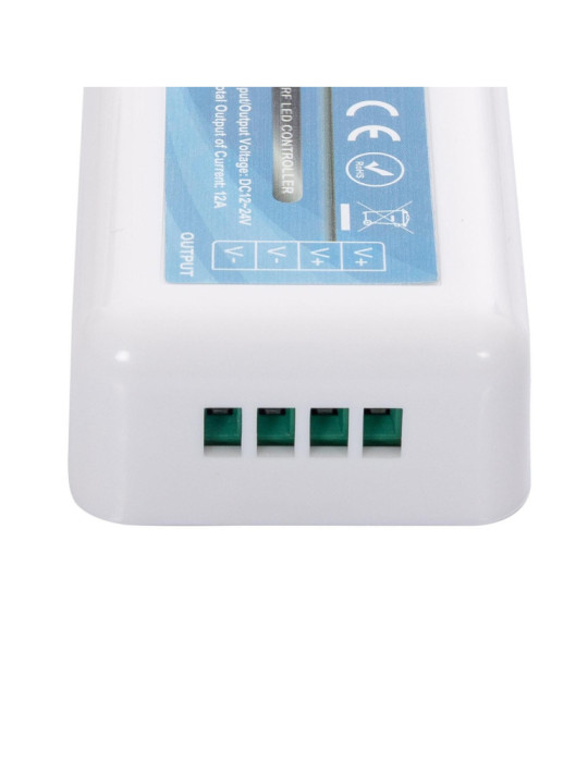 Contrôleur Variateur Monochrome 12/24V DC avec Télécommande RF 4 Zones