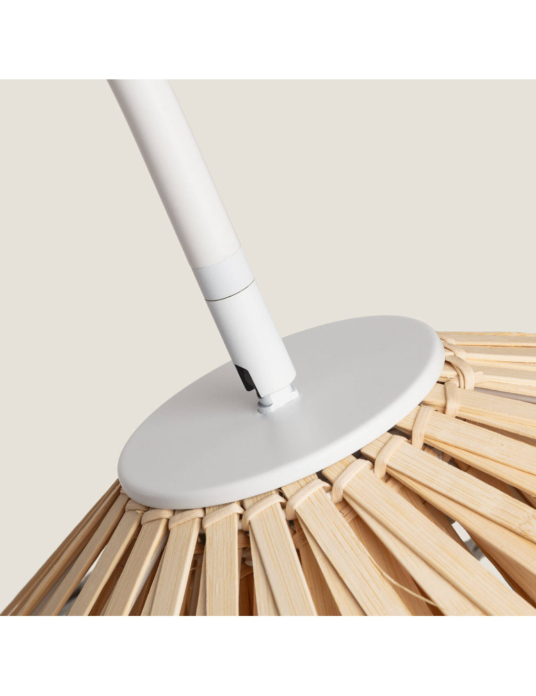 Lampadaire Métal et Bambou Ailén