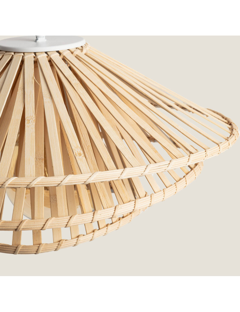 Lampadaire Métal et Bambou Ailén