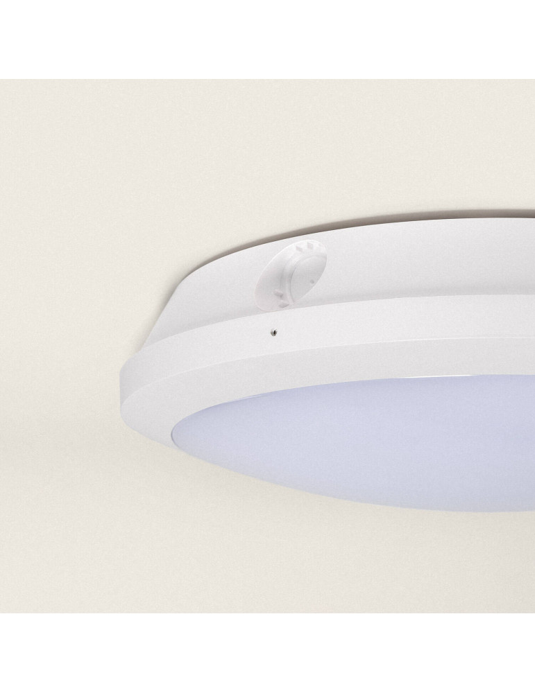 Plafonnier LED Extérieur CCT 21-30W avec Éclairage de Secours Ø300 mm