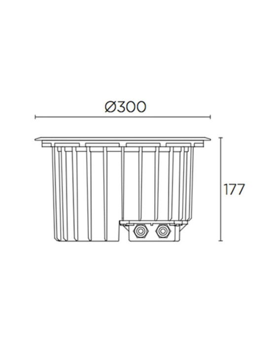 Balise LED Extérieure 34.7W Encastrable au Sol Gea Aluminium Dimmable LEDS-C4 55-9972-CA-CK