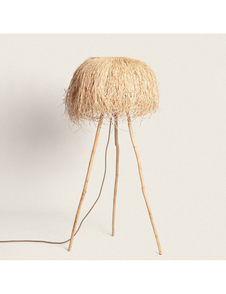 lampadaire en rotin Lasje