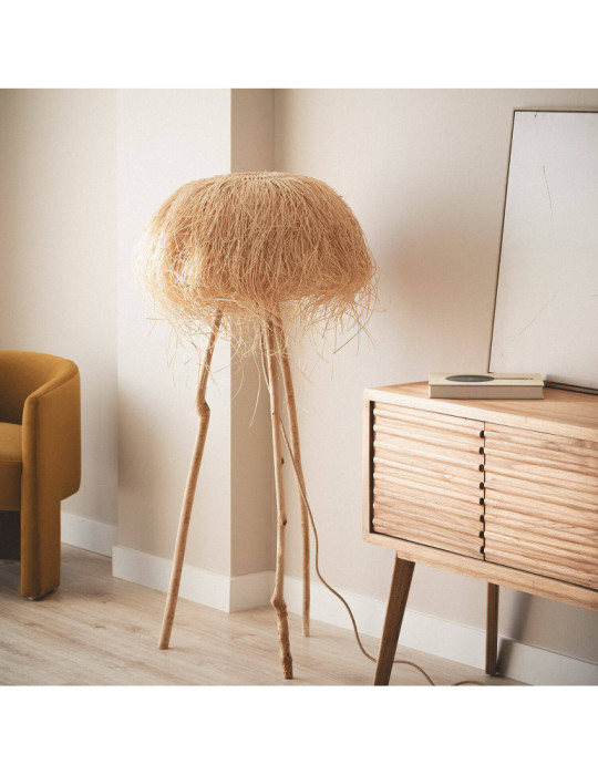 lampadaire en rotin Lasje