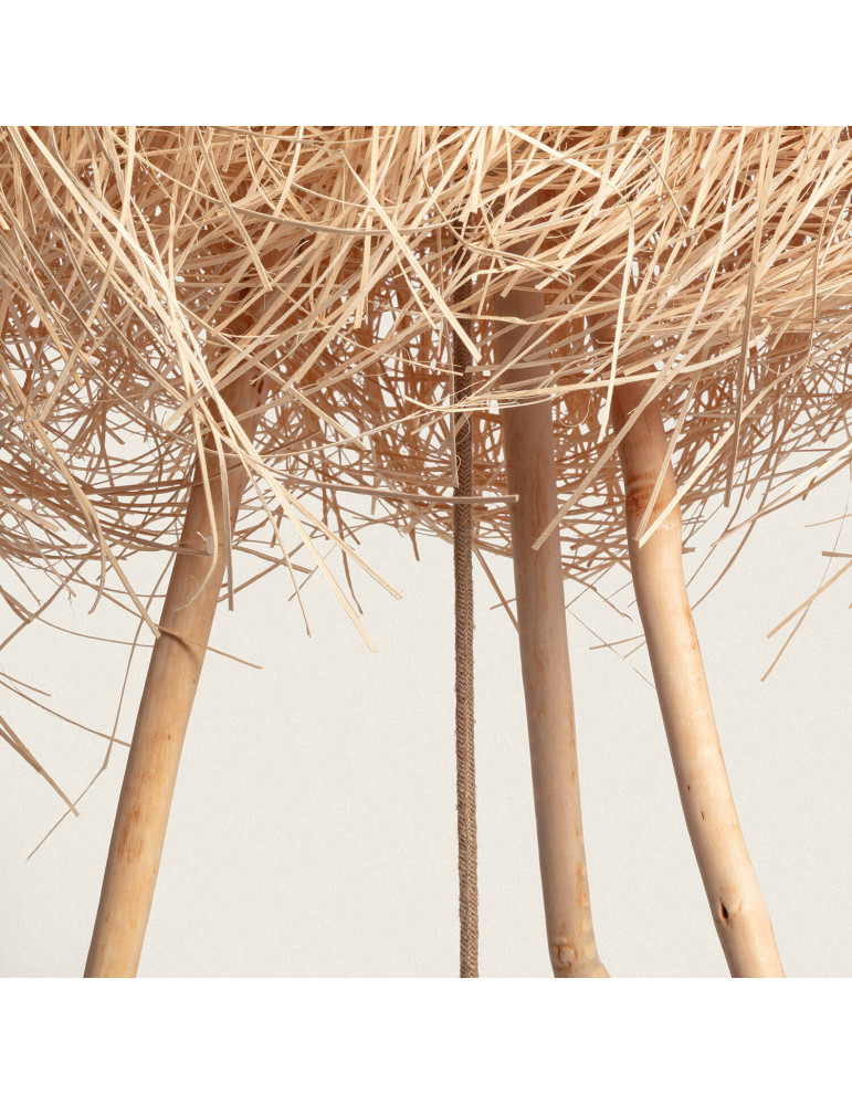 lampadaire en rotin Lasje