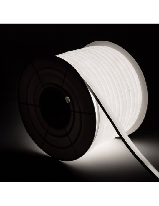 Gaine Néon LED Flexible Dimmable 7.5W/m 220V AC 120LED/m Semi-circulaire 180° Blanc Froid IP67 sur Mesure Coupe tous les 100cm
