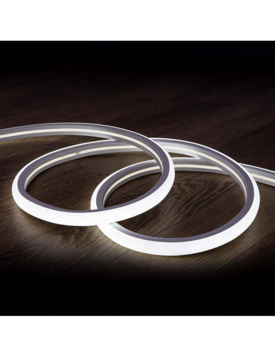 Gaine Néon LED Flexible Dimmable 7.5W/m 220V AC 120LED/m Semi-circulaire 180° Blanc Froid IP67 sur Mesure Coupe tous les 100cm