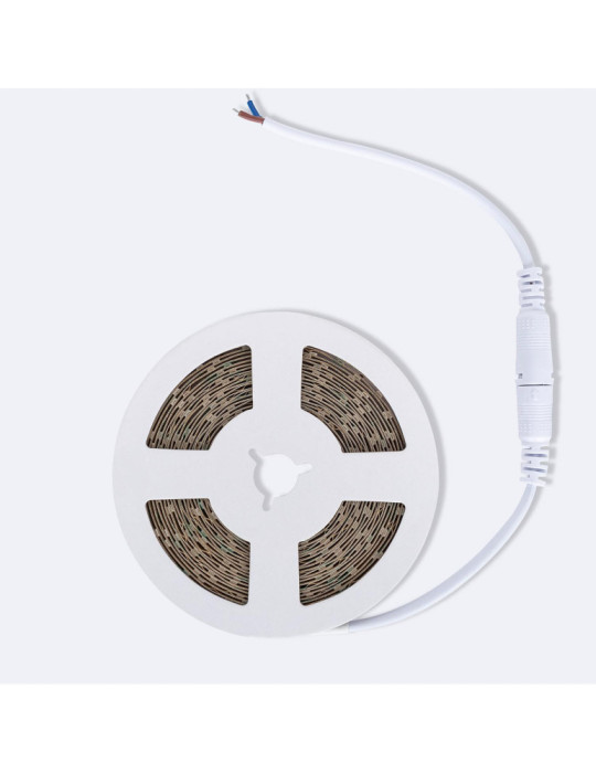 Ruban LED 12V DC SMD2835 60LED/m 5m IP20 Largeur 8mm Coupe 5cm