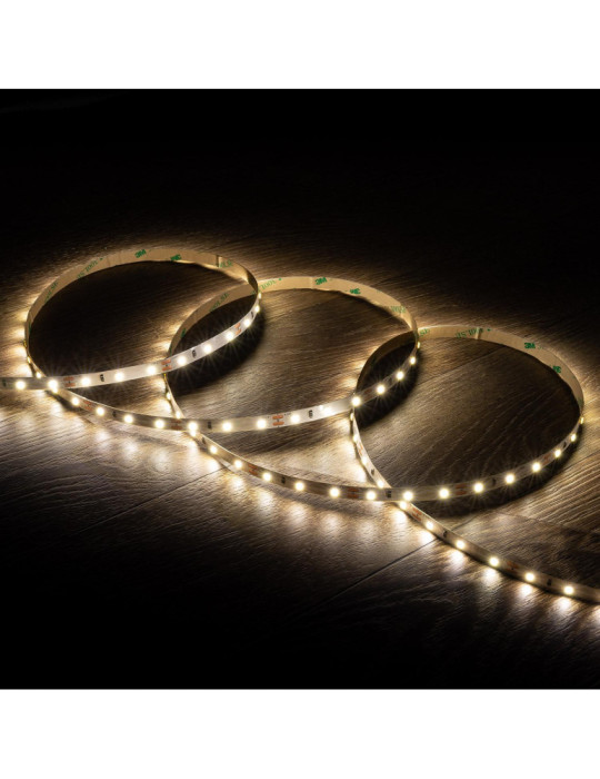 Ruban LED 12V DC SMD2835 60LED/m 5m IP20 Largeur 8mm Coupe 5cm Ruban LED 12V DC SMD2835 60LED/m 5m IP20 Largeur 8mm Coupe 5cm