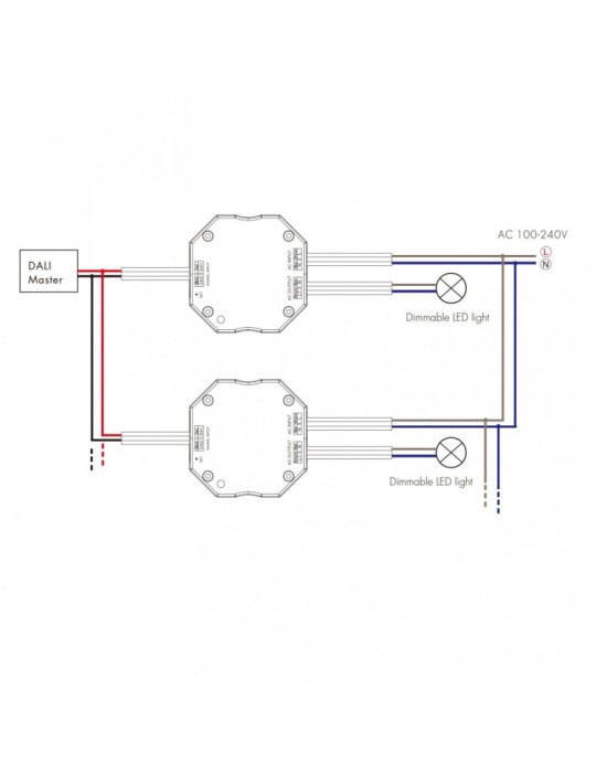 Variateur Interrupteur DALI a TRIAC 1 Canal