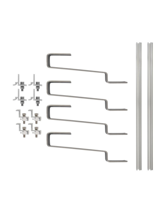 Structure Coplanaire pour Panneaux Solaires Montage sur Toiture Tuiles