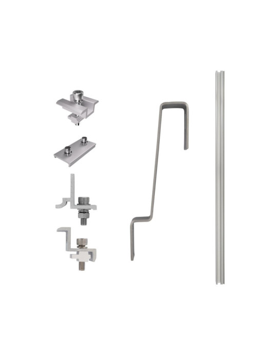 Structure Coplanaire pour Panneaux Solaires Montage sur Toiture Tuiles