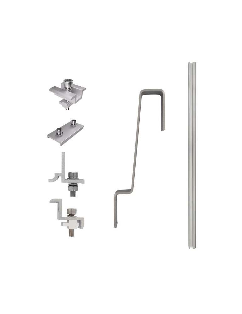 Structure Coplanaire pour Panneaux Solaires Montage sur Toiture Tuiles