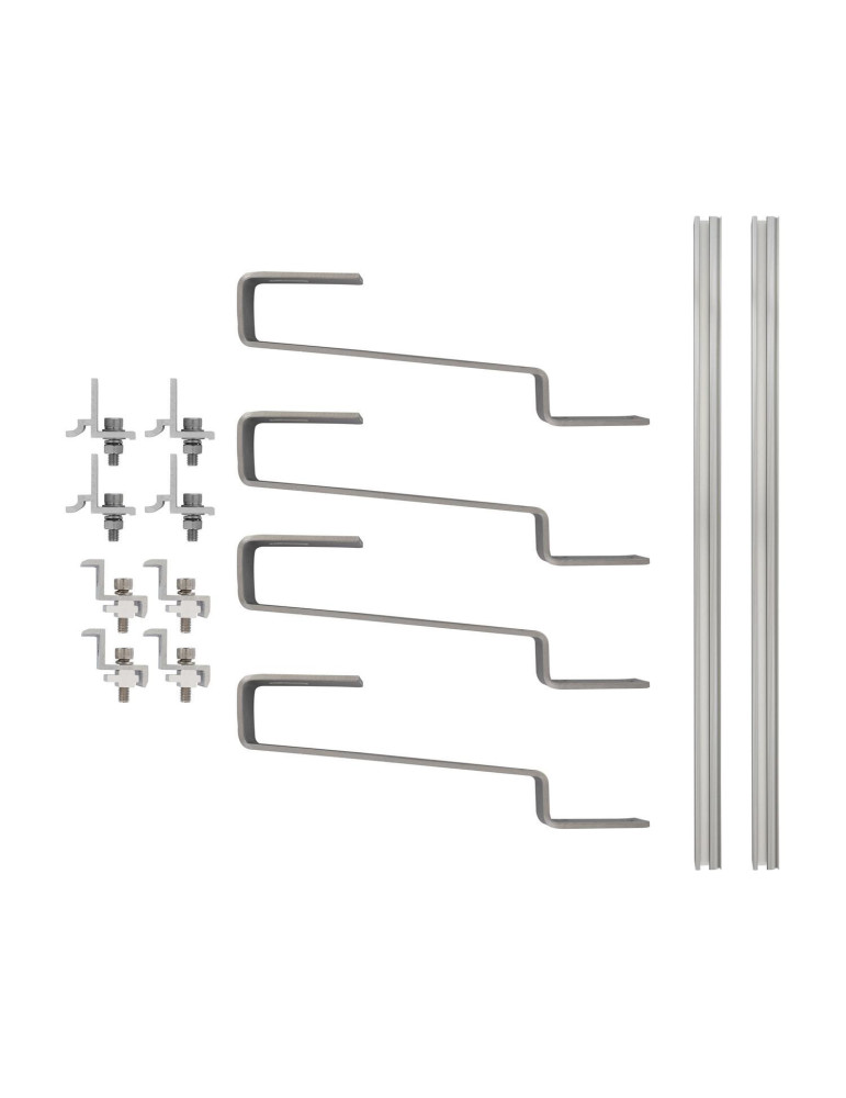Structure Coplanaire pour Panneaux Solaires Montage sur Toiture Tuiles