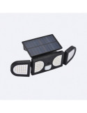 Projecteur solaire LED IP 5W avec détecteur de mouvement PIR et détecteur crépusculaire