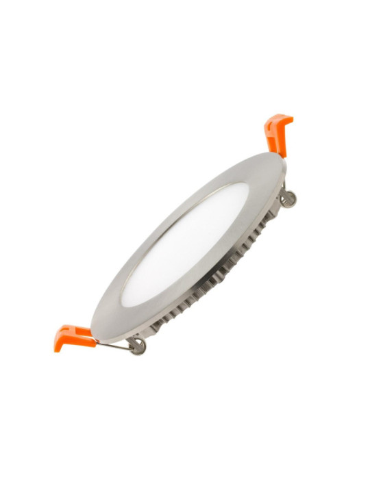 Dalle LED 6W Ronde Extra-Plate Coupe Ø 110 mm Argentée Dalle LED 6W Ronde Extra-Plate Coupe Ø 110 mm Argentée