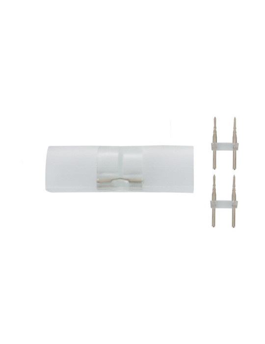 Connecteur pour Gaine Néon LED Flexible Dimmable 7.5W/m 220V AC 100 LED/m Semi-circulaire 180° Monochrome IP67