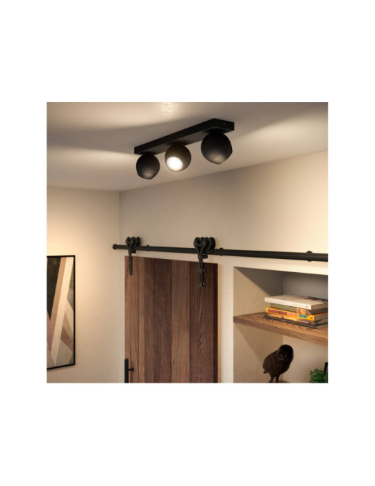 Plafonnier White Ambiance Buckram 3 Spots GU10 PHILIPS Hue