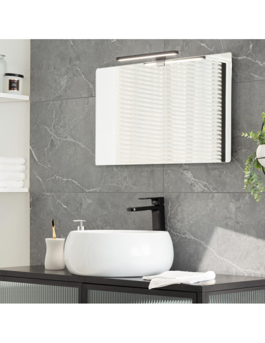 Applique LED Salle de Bain 5W Carl Noire pour Miroir Applique LED Salle de Bain 5W Carl Noire pour Miroir
