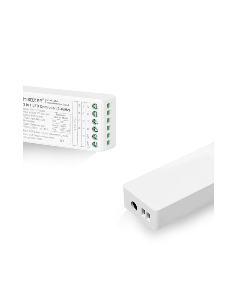 Contrôleur Variateur LED 3 en 1 LED RGB/RGBW/RGB+CCT 12/24V DC MiBoxer FUT037S+