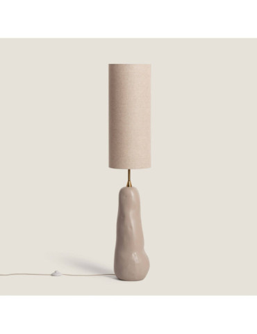 Lampe à Poser Céramique et Toile Bryony