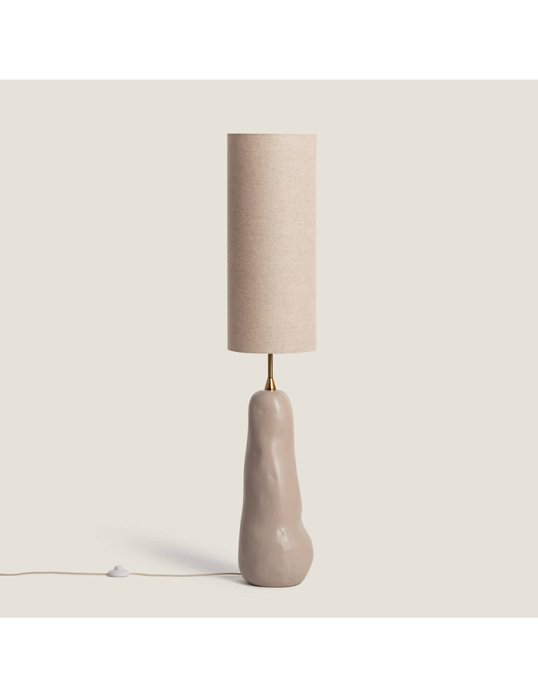 Lampe à Poser Céramique et Toile Bryony Lampe à Poser Céramique et Toile Bryony