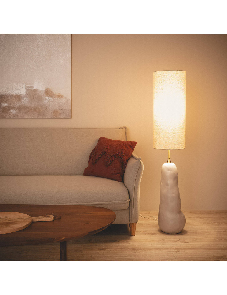 Lampe à Poser Céramique et Toile Bryony