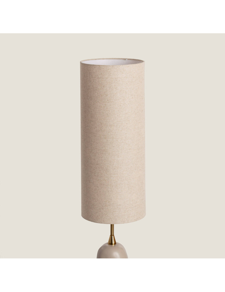 Lampe à Poser Céramique et Toile Bryony
