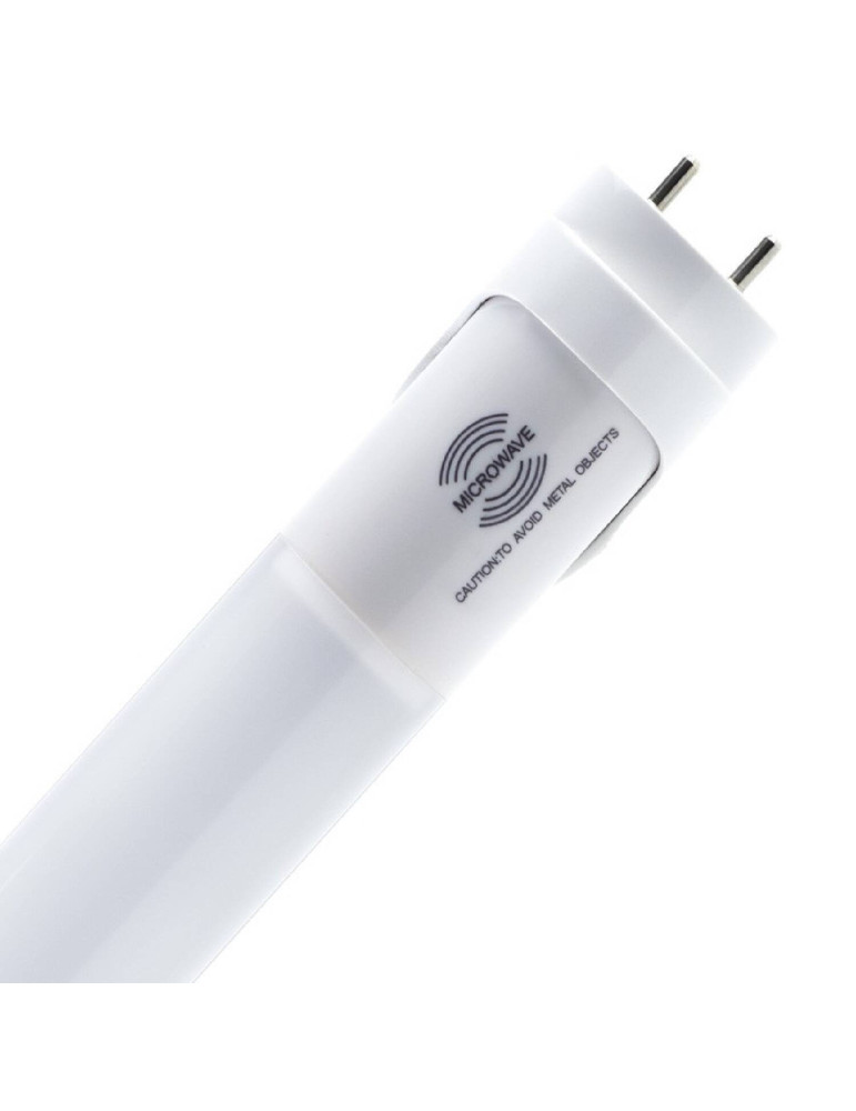 Tube LED 60cm T8 G13 Aluminium avec détecteur de mouvement Connexion Latérale  9W 100lm/W