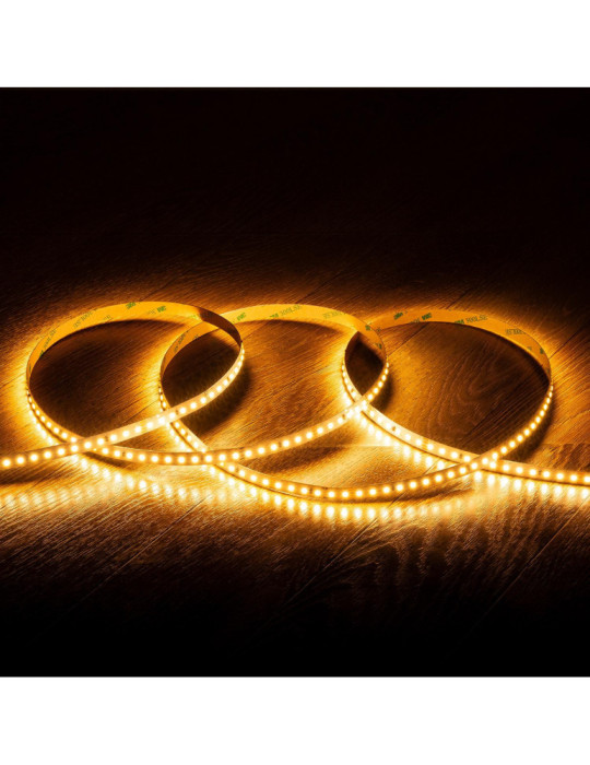 Ruban LED 24V DC SMD2835 120LED/m IP20 20m Largeur 10mm Coupe 5cm Longue Distance