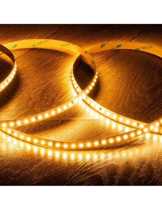 Ruban LED 24V DC SMD2835 120LED/m IP20 20m Largeur 10mm Coupe 5cm Longue Distance