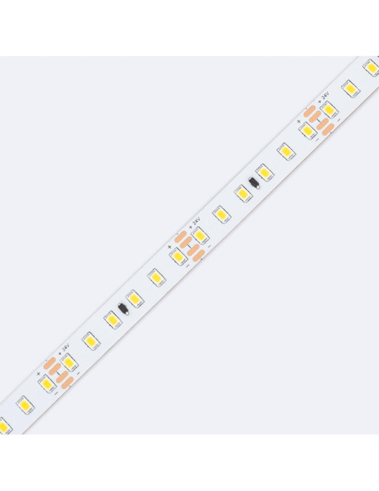 Ruban LED 24V DC SMD2835 120LED/m IP20 20m Largeur 10mm Coupe 5cm Longue Distance