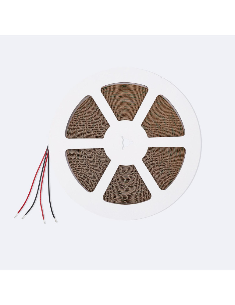 Ruban LED 24V DC SMD2835 120LED/m IP20 20m Largeur 10mm Coupe 5cm Longue Distance