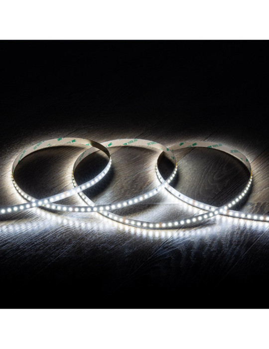 Ruban LED 24V DC SMD2835 120LED/m IP20 20m Largeur 10mm Coupe 5cm Longue Distance