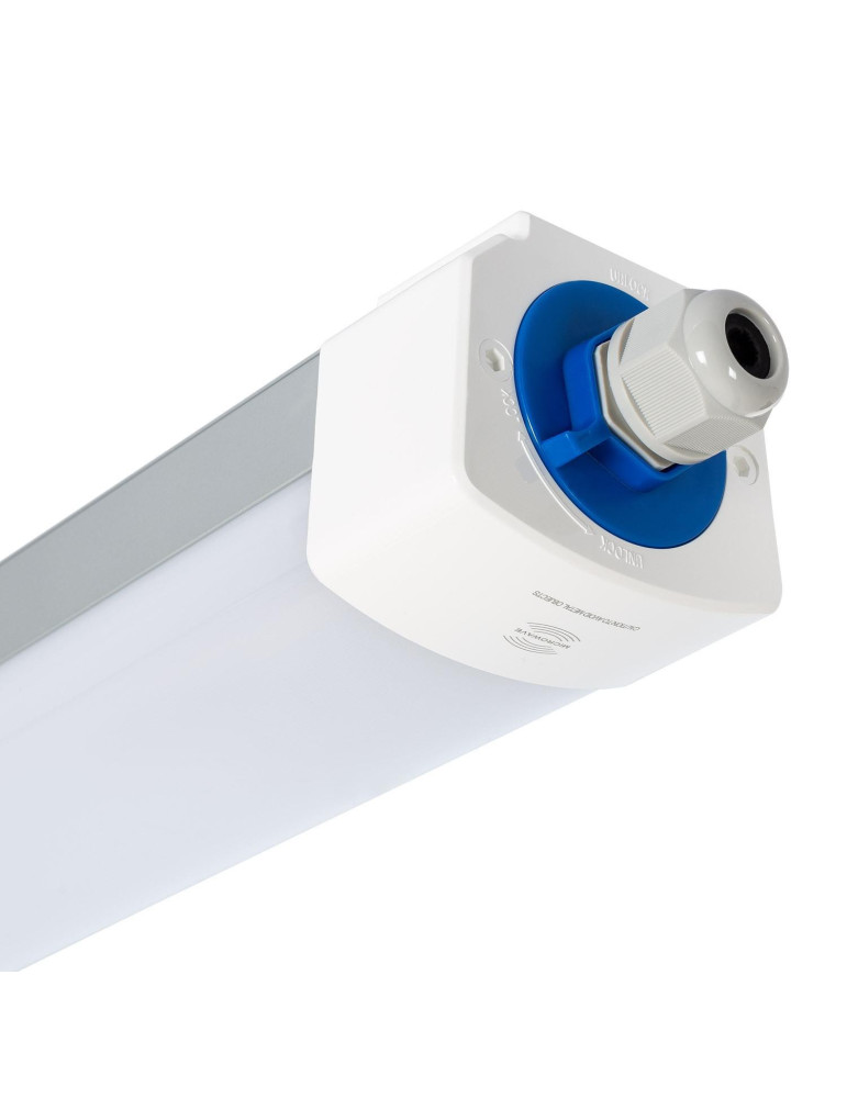 Réglette Étanche LED 120cm 40W High Lumen 150lm/W Aluminium IP65 Raccordable avec Capteur Micro-ondes MERRYTEK
