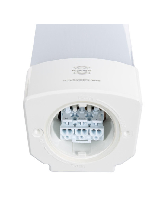 Réglette Étanche LED 120cm 40W High Lumen 150lm/W Aluminium IP65 Raccordable avec Capteur Micro-ondes MERRYTEK