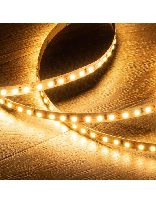 Ruban  LED 12V DC SMD2835 120LED/m 5m IP20 Largeur 8mm Coupe 5cm