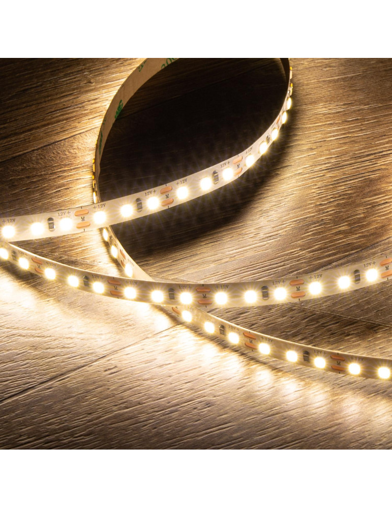 Ruban  LED 12V DC SMD2835 120LED/m 5m IP20 Largeur 8mm Coupe 5cm