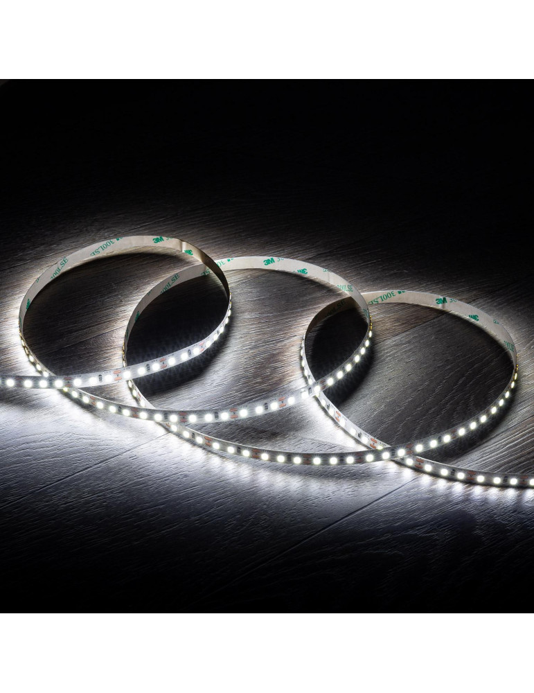 Ruban  LED 12V DC SMD2835 120LED/m 5m IP20 Largeur 8mm Coupe 5cm