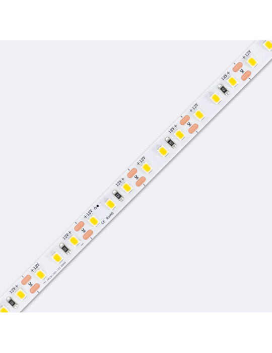 Ruban LED 12V DC SMD2835 120LED/m 5m IP20 Largeur 8mm Coupe 5cm
