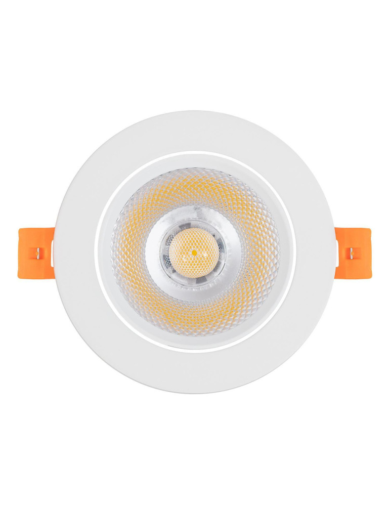 Spot Downlight LED 12W Rond Dimmable COB CRI90 Coupe Ø 90 mm