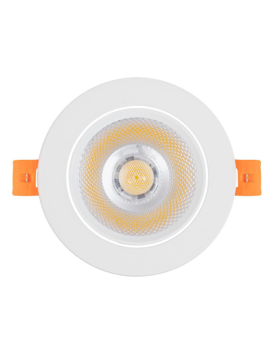 Spot Downlight LED 12W Rond Dimmable COB CRI90 Coupe Ø 90 mm