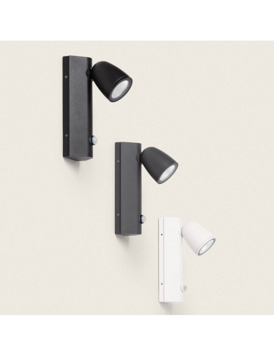 Applique Murale Extérieure LED 6W Aluminium avec Détecteur de Mouvement Abel