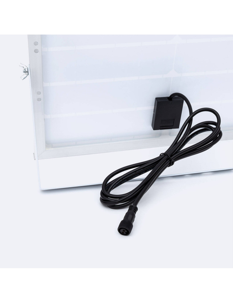 Projecteur Solaire Extérieur LED Nurda 20W 2100 lm IP65 avec Télécommande