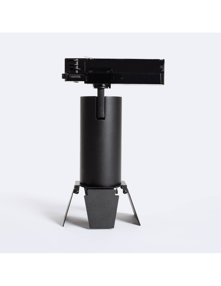 Spot LED Fasano Cinéma 30W CCT pour Rail Triphasé Dimmable Noir