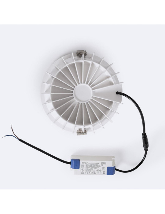 Downlight LED 40W Rond Premium CRI90 LIFUD Coupe Ø 180 mm