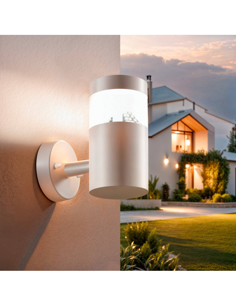 Lampe Murale LED Extérieure 5W Acier Inoxydable Inti White