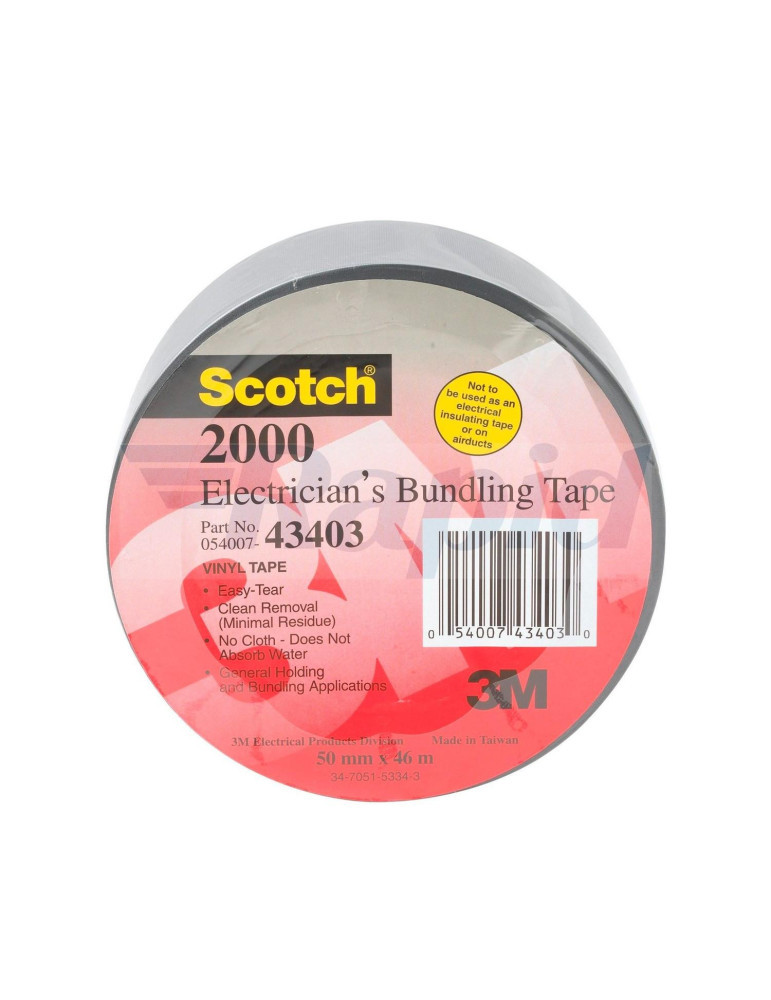 Ruban Adhésif Américain Scotch® 2000 3M™ PVC 50mm x 46m CNT-7000076790