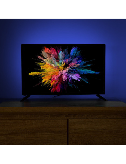 Kit Tira LED 5V DC 30LED/m con USB para Televisión 2m IP65