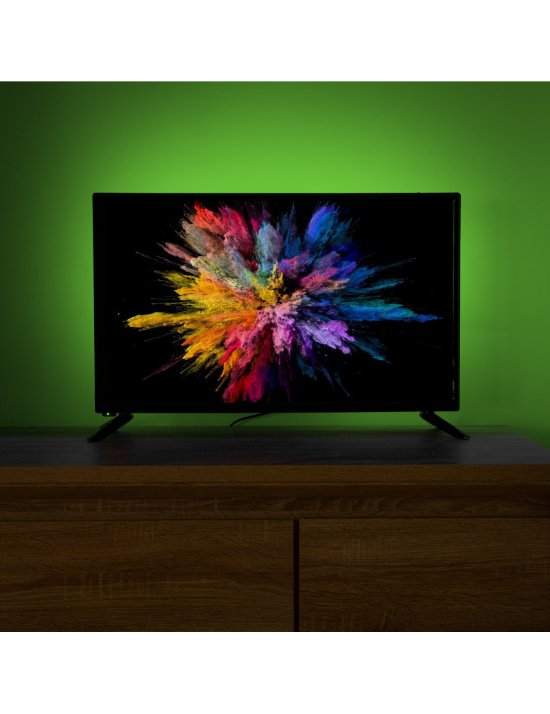 Kit Tira LED 5V DC 30LED/m con USB para Televisión 2m IP65